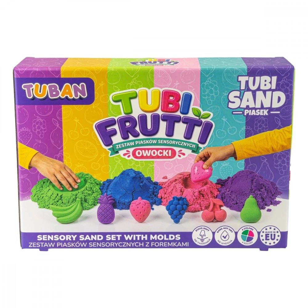 Tuban Piasek Sensorinis smėlis - tubi frutti rinkinys