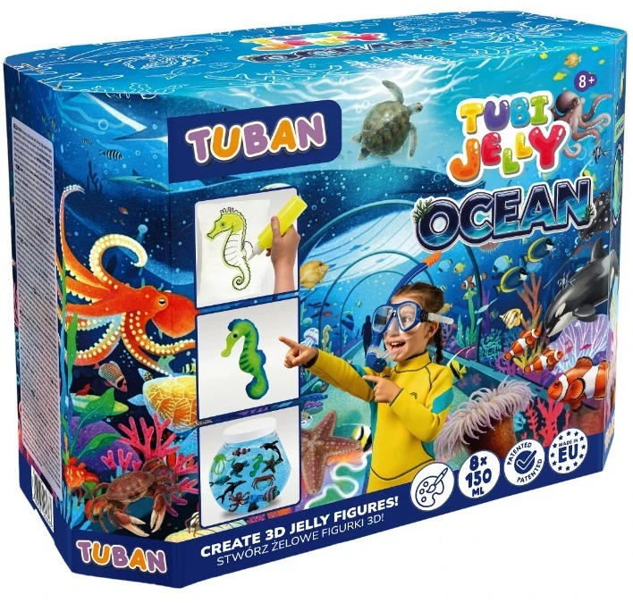 Tuban Rinkinys Tubi želė vandenyno rinkinys didelis akvariumas 8 spalvos