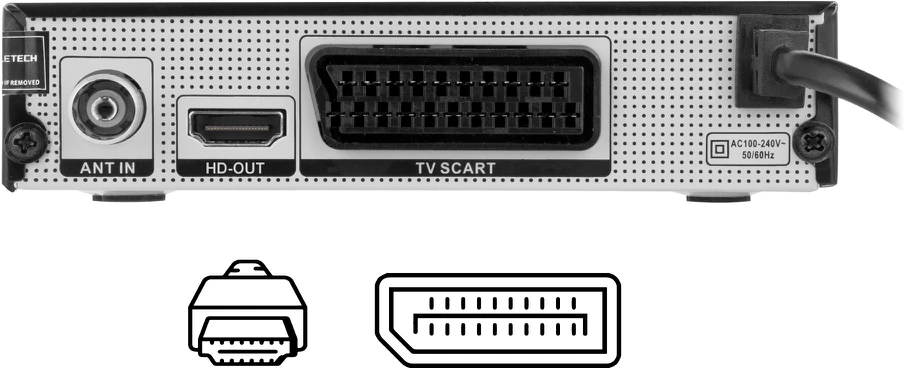 Cabletech DVB-T2 H.265 HEVC imtuvas