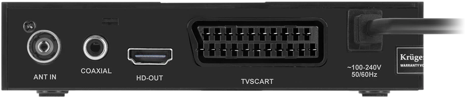 Kruger & Matz DVB-T2 H.265 HEVC imtuvas