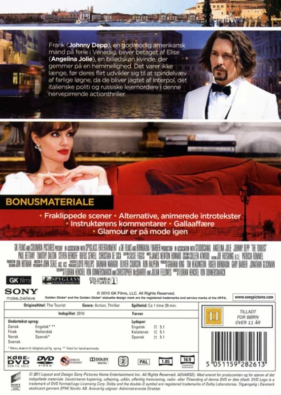 TURISTAS (Johnny Deppas ir Angelina Jolie)