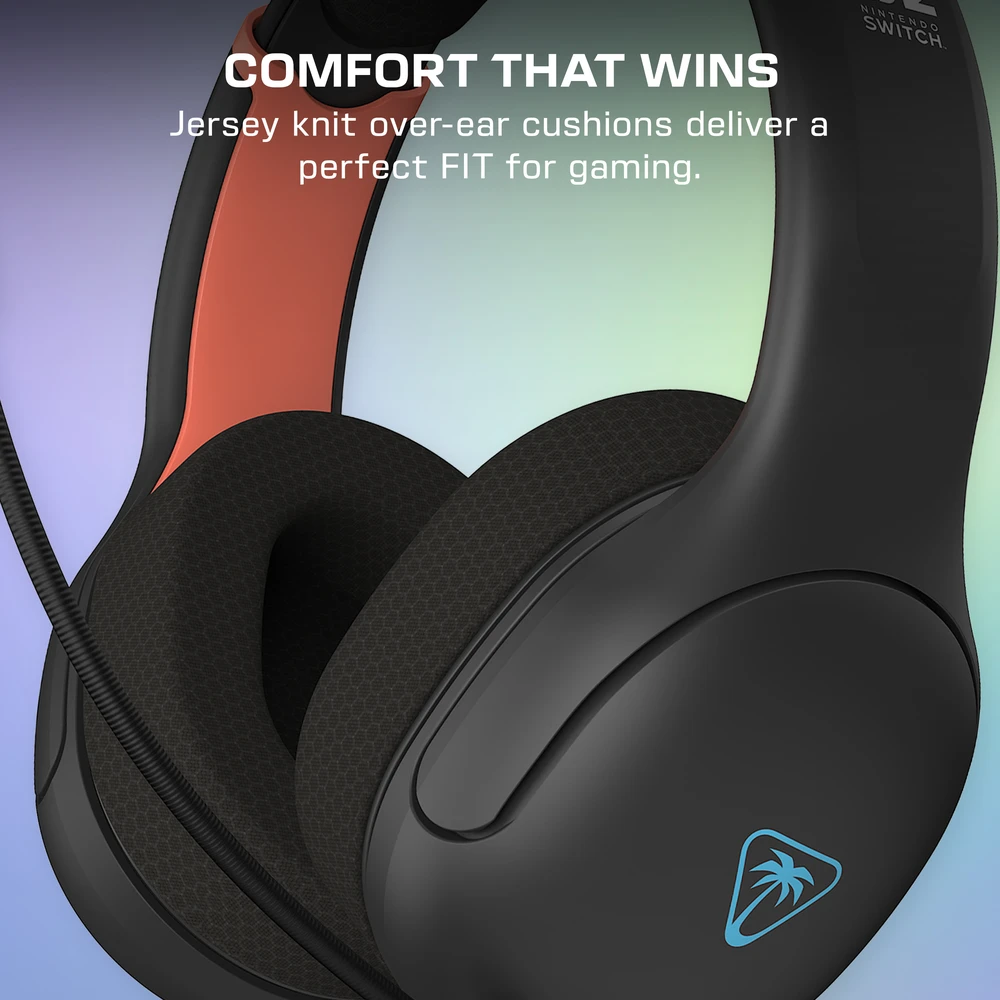 „Turtle Beach Airlite Fit“ ausinės, juodos spalvos, skirtos „Nintendo Switch™ 2“
