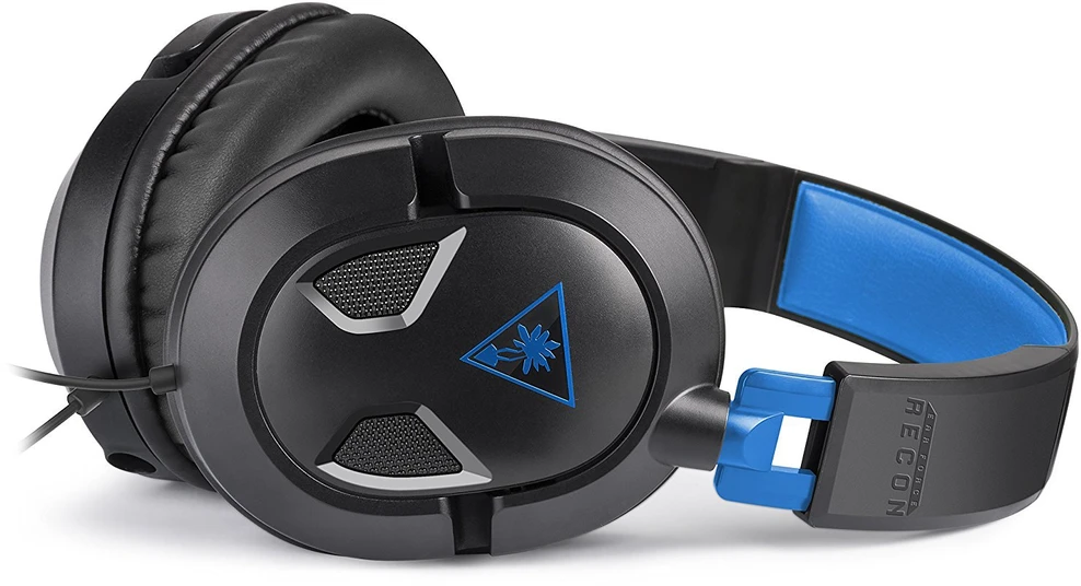 Žaidimų ausinės Turtle Beach Recon 50P, skirta PS4, Juoda-mėlyna