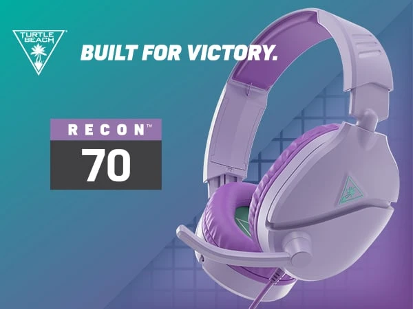 Turtle Beach Recon 70 (violetinės) laidinės ausinės | 3.5mm