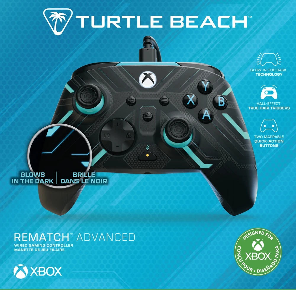 „Turtle Beach“ – „Rematch Advanced Wired“ – titano plienas