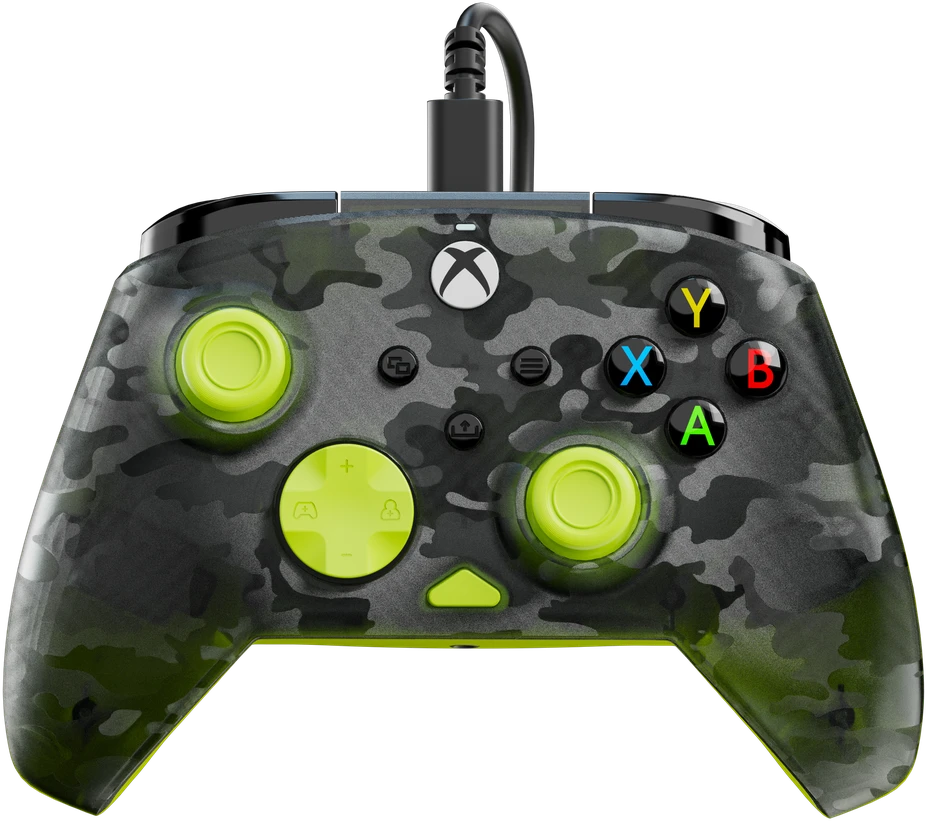 Turtle Beach Rematch Core Laidinis Žaidimų Pultelis | Ghost Camo Juoda/Geltona | XBOX
