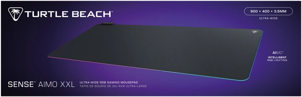 Turtle Beach Sense AIMO XXL pelės kilimėlis | 900x400x3.5mm
