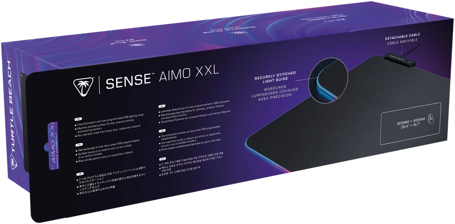 Turtle Beach Sense AIMO XXL pelės kilimėlis | 900x400x3.5mm