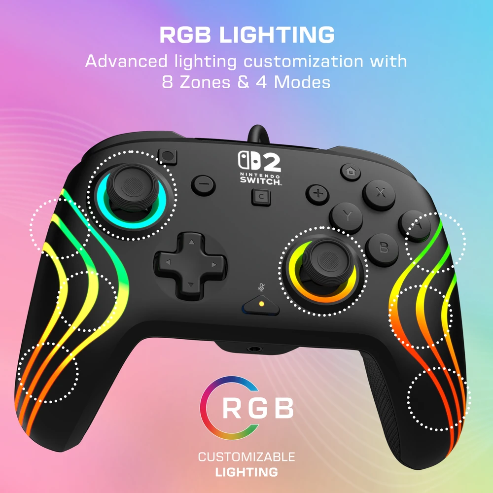 Turtle Beach Afterglow Wave laidinis žaidimų pultelis | Juodas | Switch 2