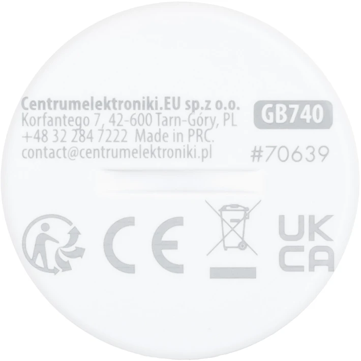 Bezprzewodowy „Tuya GreenBlue“ belaidis „Zigbee“ judesio jutiklis, „Android“ / „iOS“, CR2450 DC 3.0V, 120° aptikimo diapazonas / iki 8 m, GB740