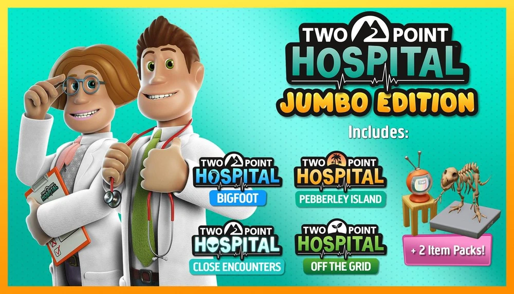 „Sega“ „Two Point Hospital“ („Jumbo Edition“) – „PlayStation 4“.