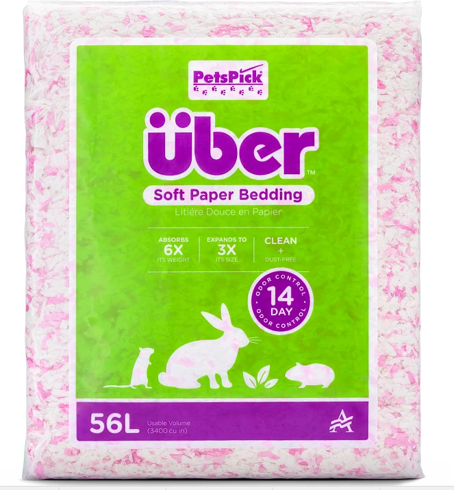 Über - Minkšta popierinė patalynė 56l rožinė/balta - (45064)