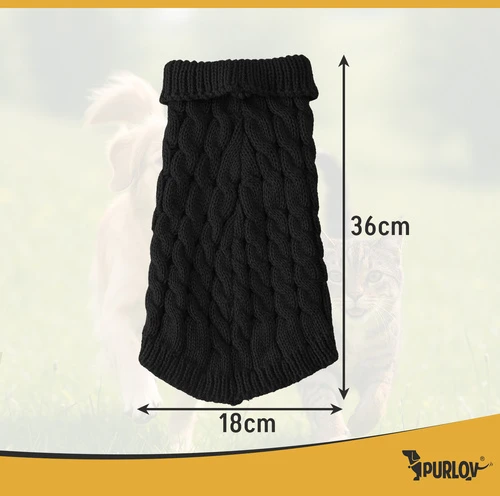 Dog/cat clothes dydis L juodas Purlov 26218