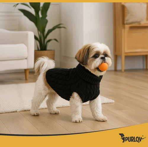 Dog/cat clothes dydis L juodas Purlov 26218