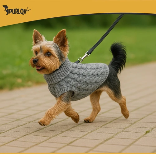 Dog/cat clothes dydis M pilka Purlov 26217