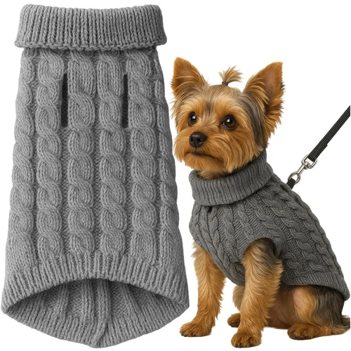 Dog/cat clothes dydis M pilka Purlov 26217