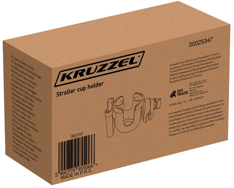 Kruzzel 2in1 stroller handle 25347