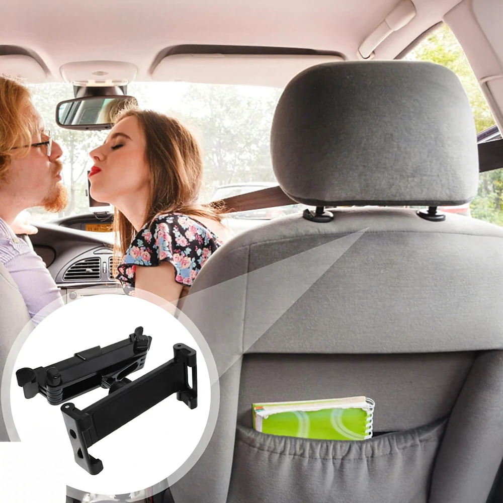Uchwyt Laikiklis 360° automobilio galvos atramos laikiklis planšetiniam kompiuteriui, telefonui, planšetiniam kompiuteriui