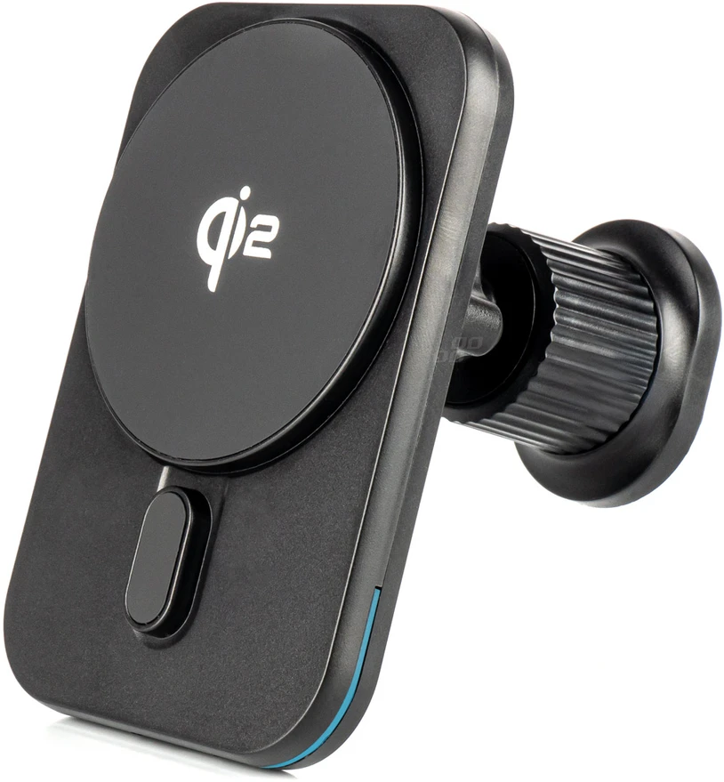 Magnetinis belaidis automobilinis įkroviklis Qi2 15W – prie ventiliacijos/prietaisų skydelio AMIO-04179