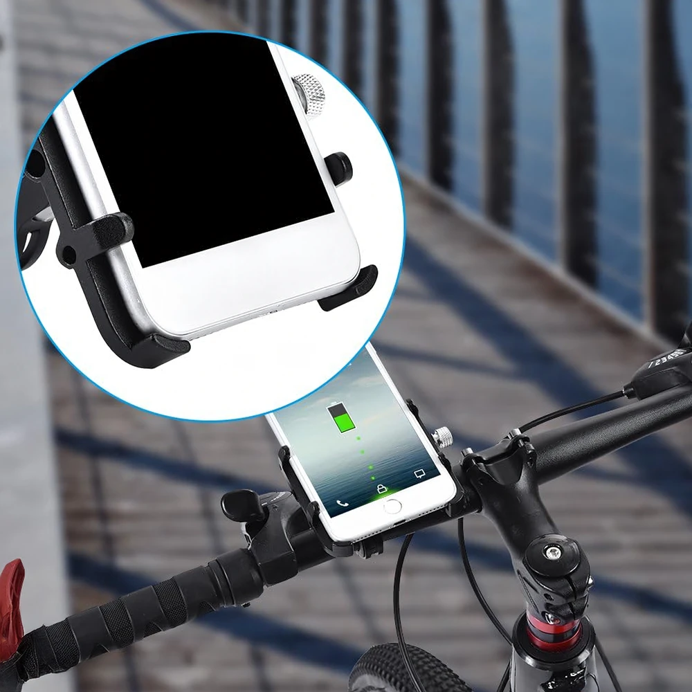 Uchwyt Laikiklis Dviračio vairo telefono laikiklis motociklui, tvirtas ir tvirtas