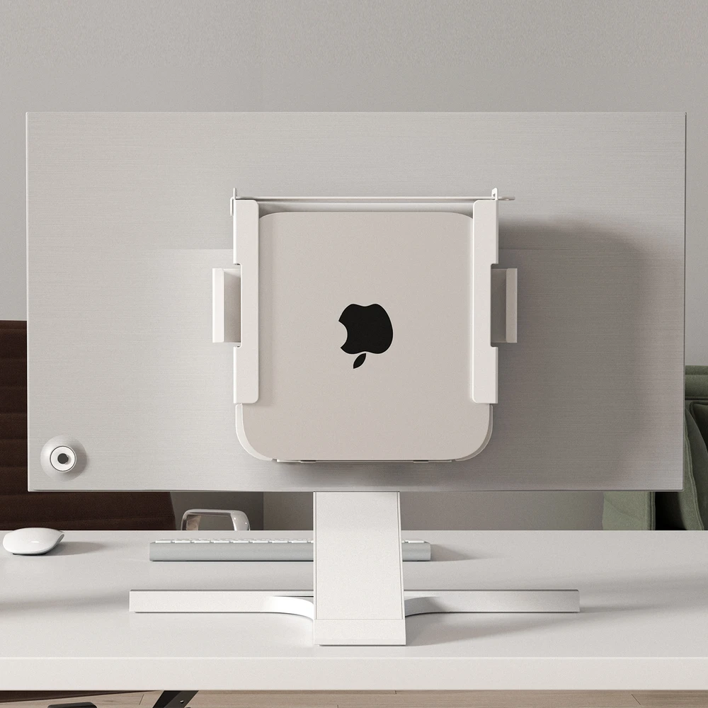 Laikiklis Maclean MC-473 MAC Mini Mount, VESA 75x75 100x100 Suderinamas su Mac Mini, pagamintas po 2014 m.