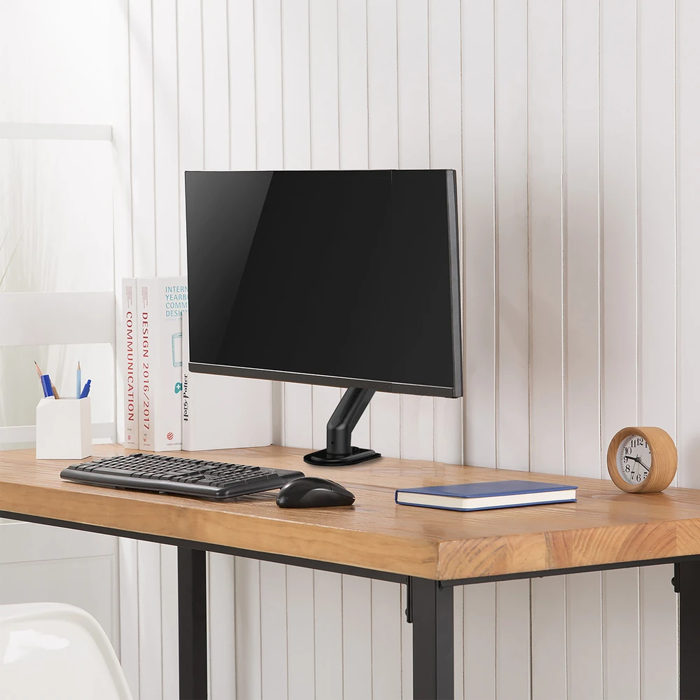 Laikiklis Maclean MC-860N Monitorius Mount, with Gas Spring, 13"-27", 8kg, Juodas