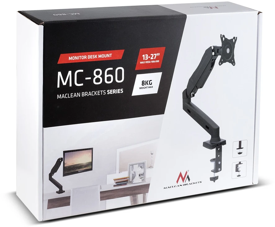 MACLEAN MC-860 Maclean MC-860 monitoriaus laikiklis 13 -27 8kg