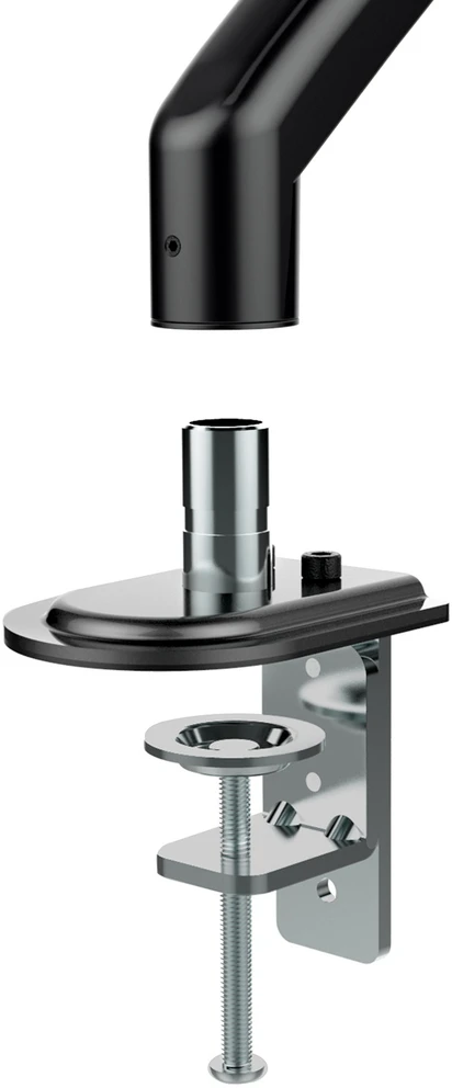 Laikiklis Maclean MC-860N Monitorius Mount, with Gas Spring, 13"-27", 8kg, Juodas
