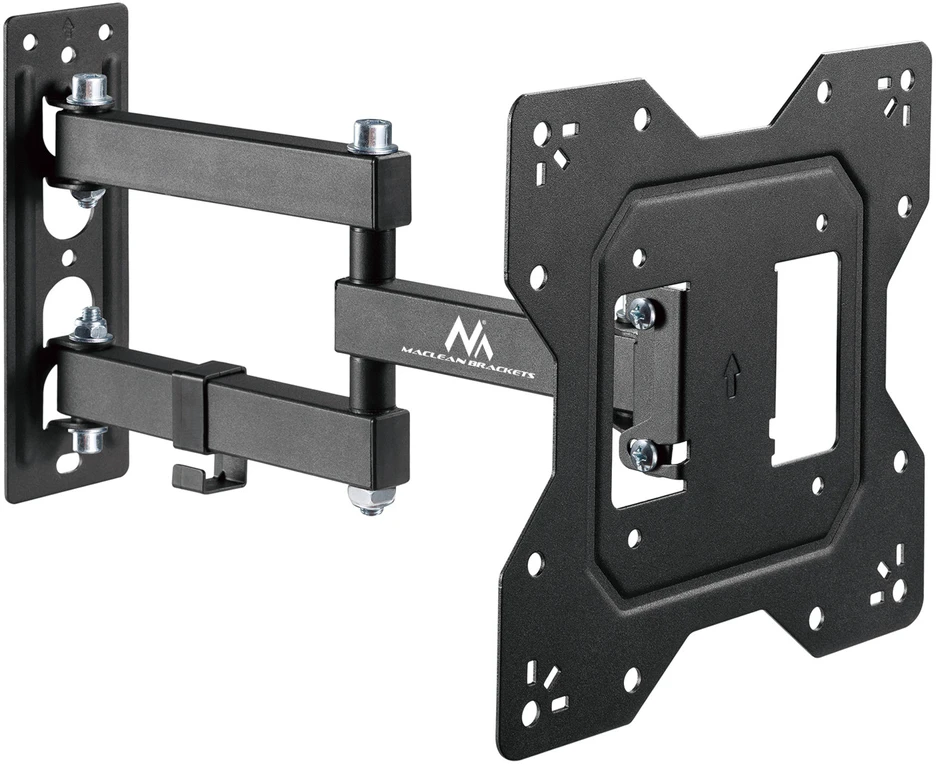 Maclean MC-700N TV Monitorius sieninis laikiklis Universalus max VESA 200x20 23"-43" 30kg Juodas Prailginamas pakreipimas mažiems televizoriams