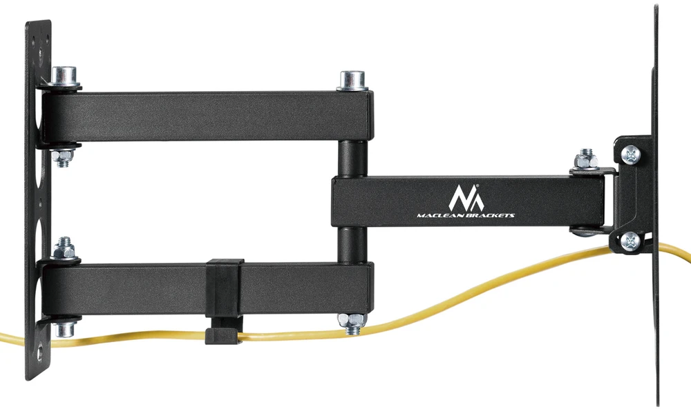 Maclean MC-700N TV Monitorius sieninis laikiklis Universalus max VESA 200x20 23"-43" 30kg Juodas Prailginamas pakreipimas mažiems televizoriams