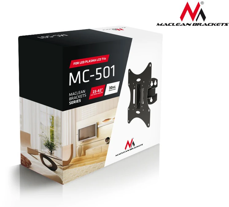 MACLEAN MC-501B Maclean MC-501 B universalus sieninis televizoriaus laikiklis