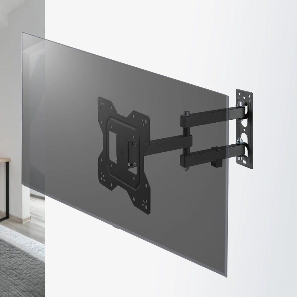 Maclean MC-700N TV Monitorius sieninis laikiklis Universalus max VESA 200x20 23"-43" 30kg Juodas Prailginamas pakreipimas mažiems televizoriams