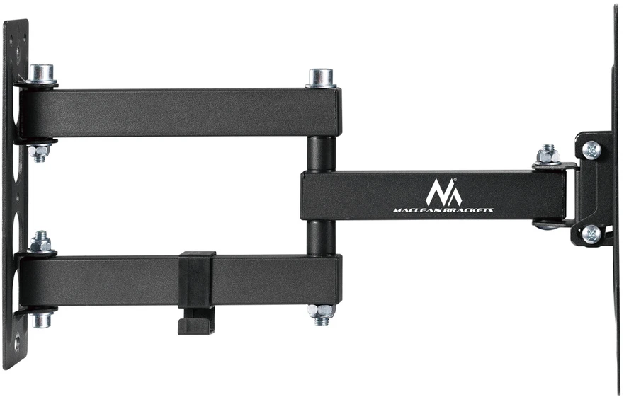 Maclean MC-700N TV Monitorius sieninis laikiklis Universalus max VESA 200x20 23"-43" 30kg Juodas Prailginamas pakreipimas mažiems televizoriams
