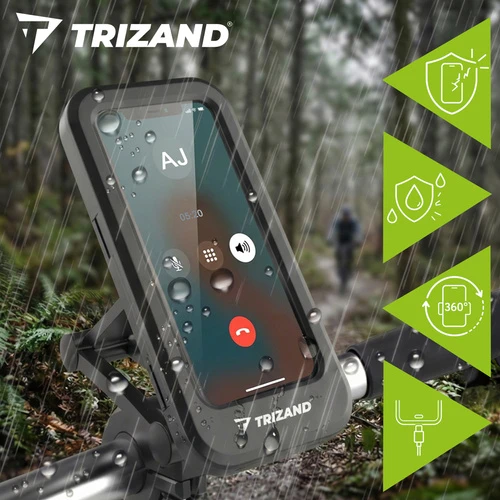 „Trizand“ vandeniui atsparus dviračio telefono laikiklis