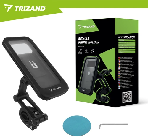 „Trizand“ vandeniui atsparus dviračio telefono laikiklis