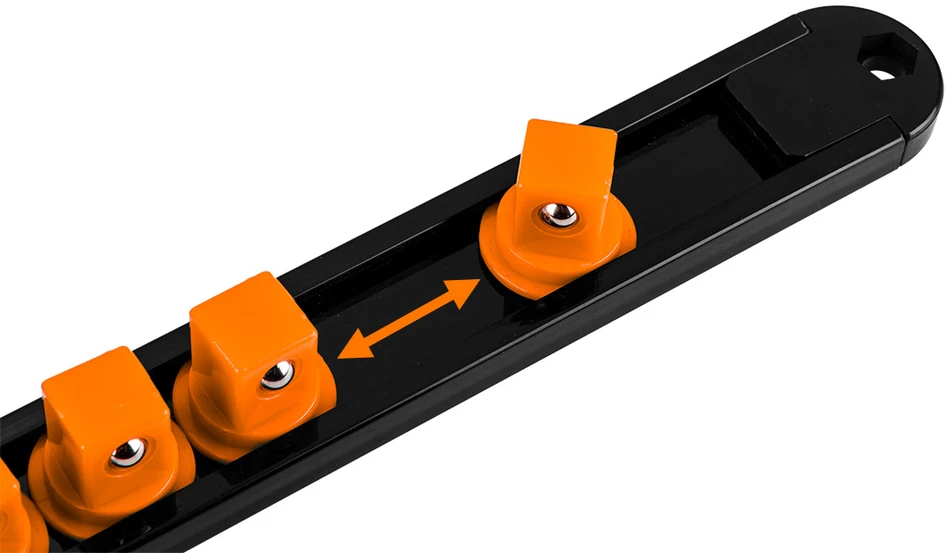 Uchwyty 1/4", 3/8", 1/2" galvučių laikikliai – 6 vnt. rinkinys