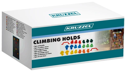 Kruzzel 25395 Climbing Grips 22 pcs