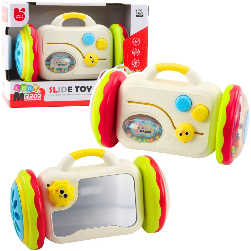 Lean Toys Interaktyvus mokomasis žaislas vaikams su veidrodžiu