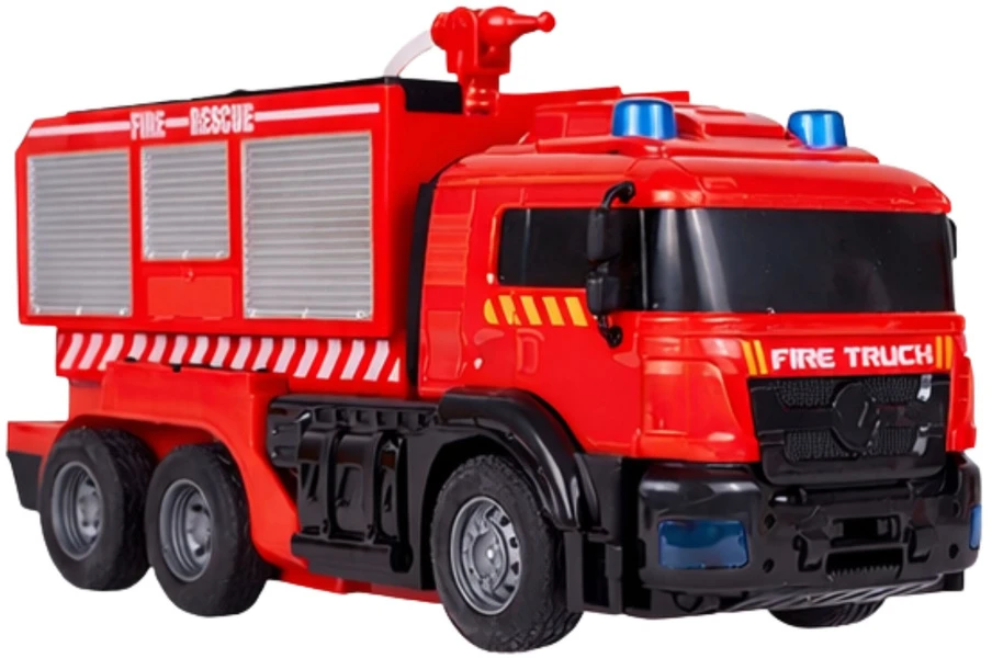 Lean Toys Gaisrininko robotas žaislas 2-in-1 su nuotoliniu valdymu