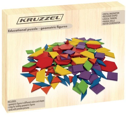 Kruzzel Mokomoji dėlionė geometrines figūros