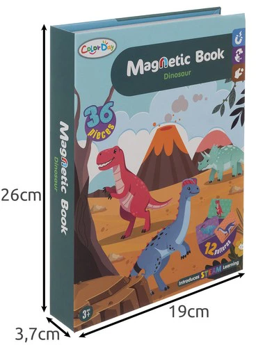 Kruzzel Magnetinė dėlionė dėžutėje – dinozaurai 24730