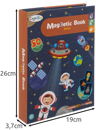 KRUZZEL magnetinė dėlionė KOSMOSAS