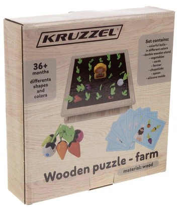 Medinė dėlionė - Kruzzel farm 22755