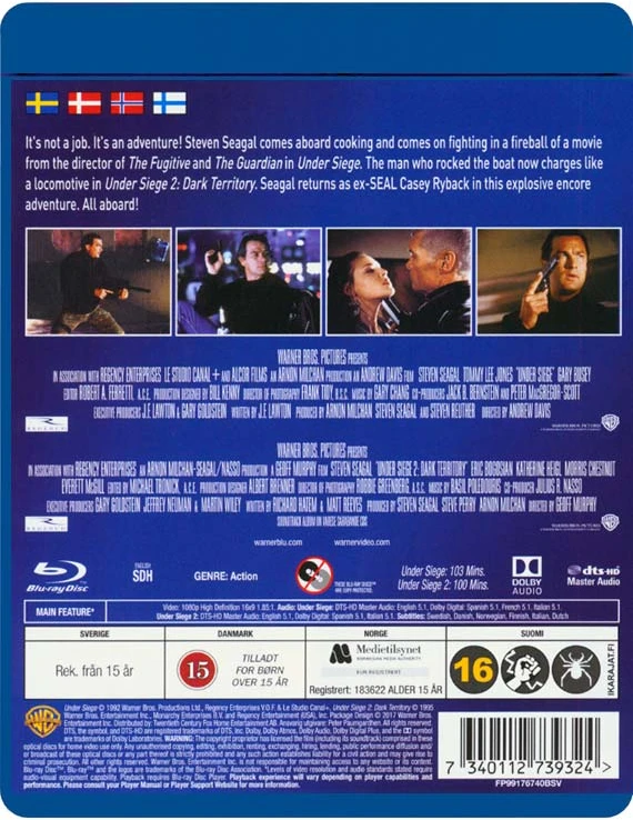 Under Siege / Under Siege 2 (Blu-ray)