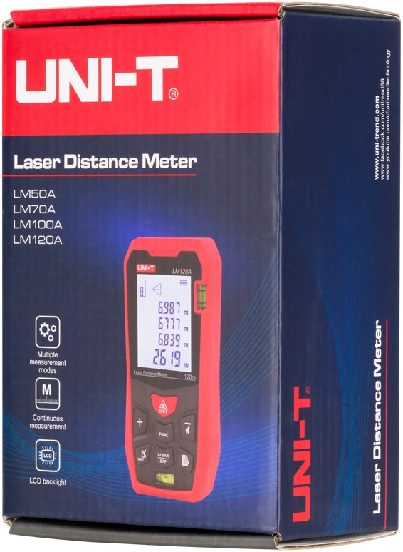 Miernik Atstumo matuoklis Uni-T LM50A
