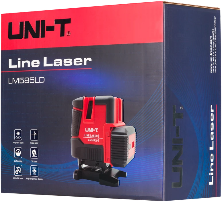 Poziomica Lazerinis nivelyras Uni-T LM585LD