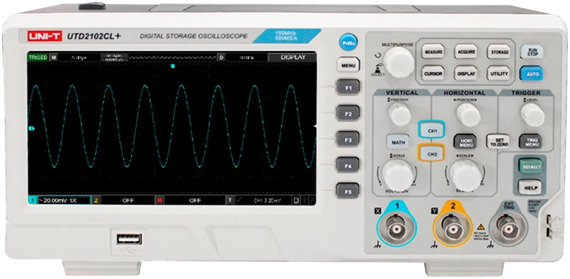 Uni-T UTD2102CL+ osciloskopas