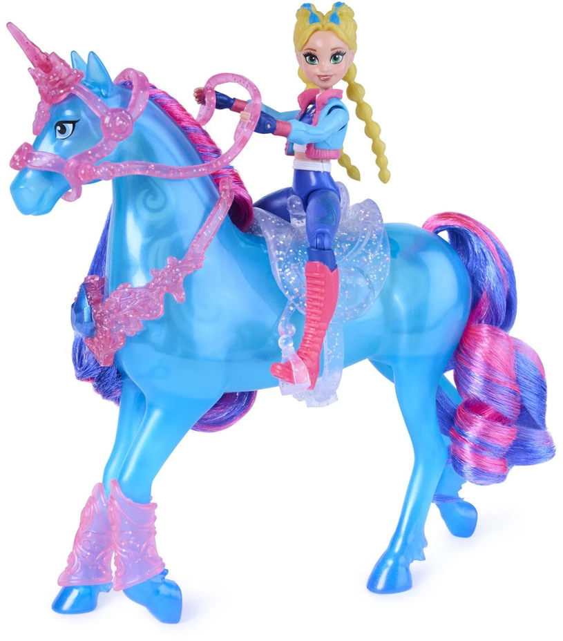 Spin Master Unicorn Academy Vienaragio akademija – traukinukas ir švytinti upė (6075347)