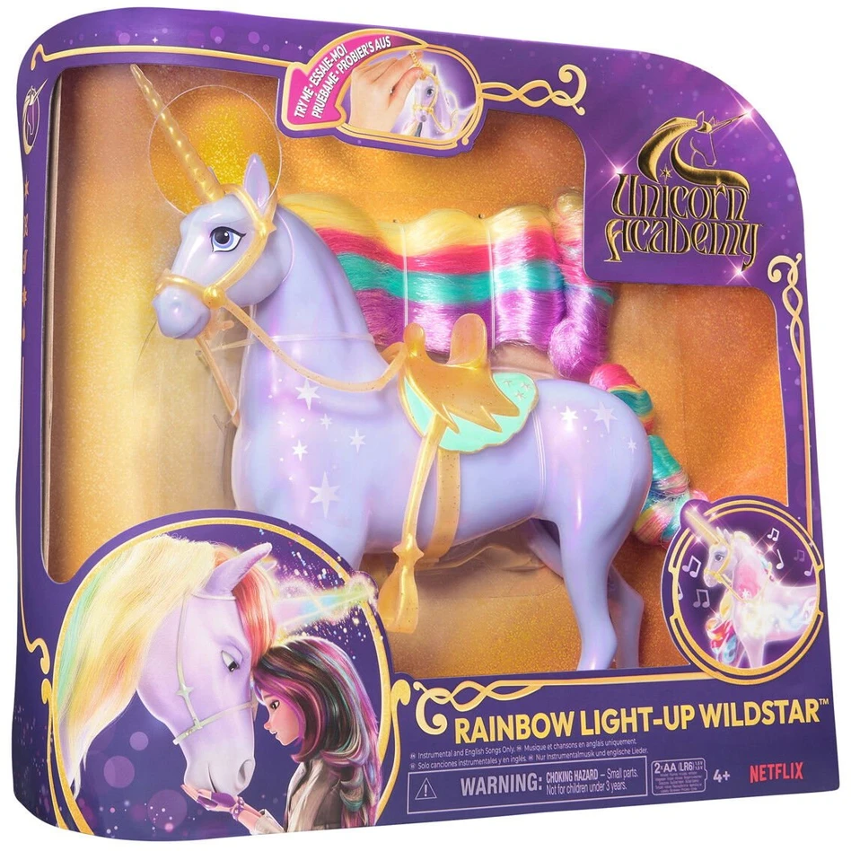 Unicorn Academy Vienaragio akademija - Vaivorykštės šviečianti Wildstar 28 cm (6071157)