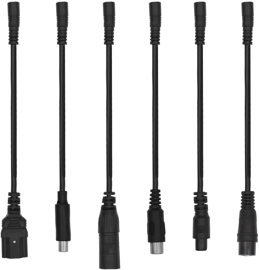 Universalus įkroviklis / Maitinimo šaltinis Maclean Energy, skirtas paspirtukams, 42V DC, 2A, Max 85W, greitasis įkrovimas, 6 kištukai, MCE667